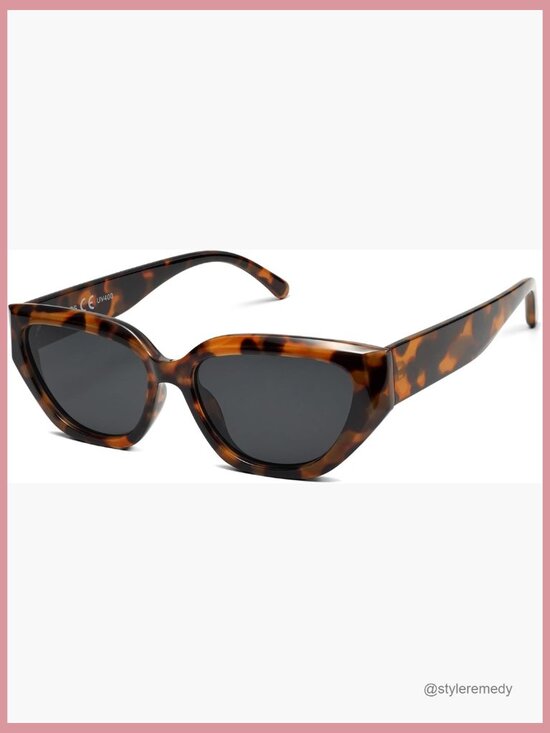 Cat Eye Polarized Sunglasses with UV400 TAC Lenses Plastic Frames